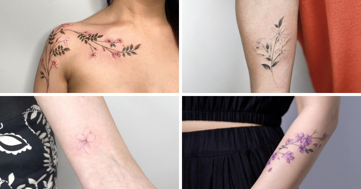 22 Unglaubliche Jasmin-Tattoo-Ideen zum Speichern als Inspiration
