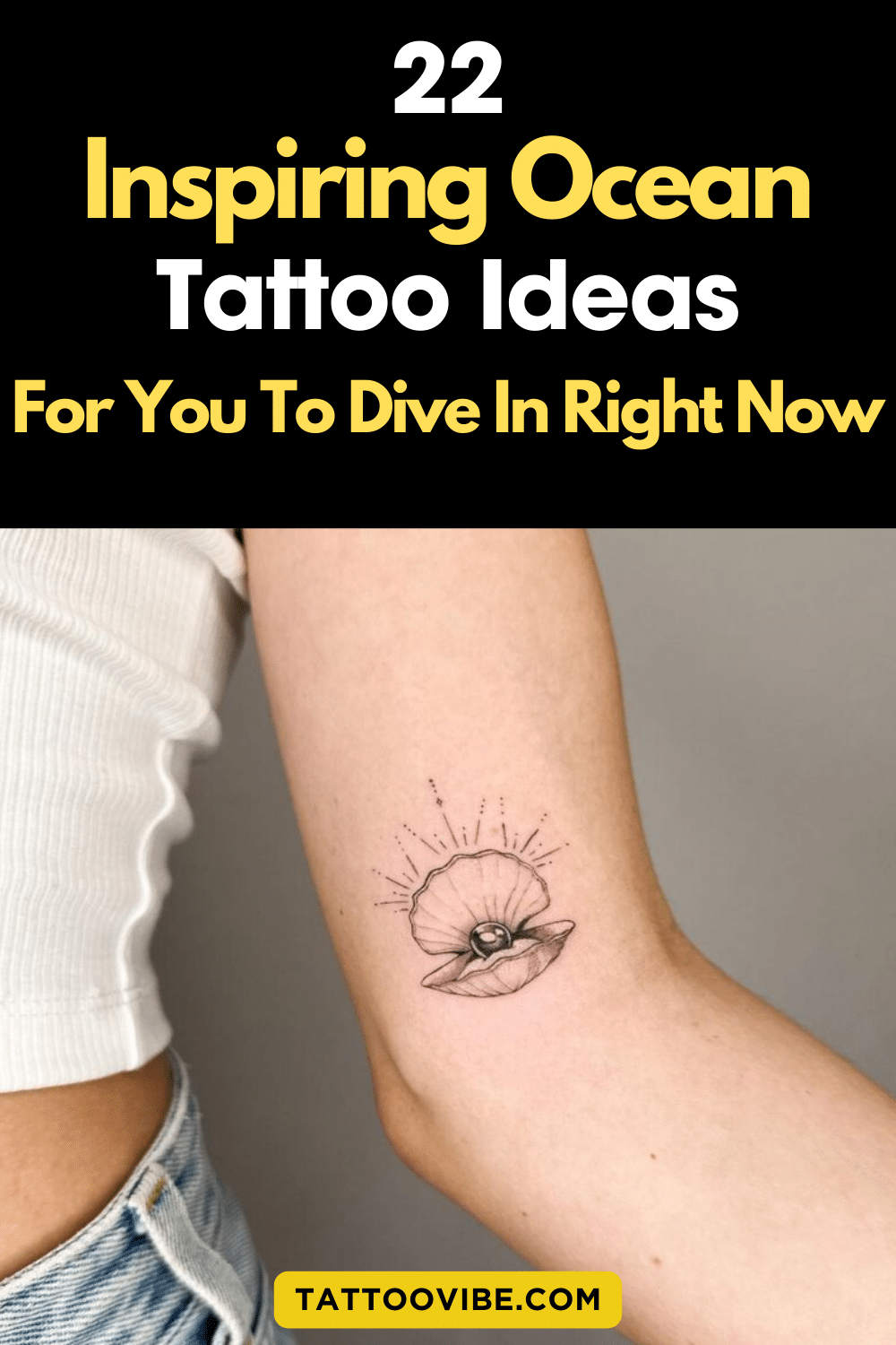 22 ideias inspiradoras de tatuagens no oceano para mergulhar agora mesmo