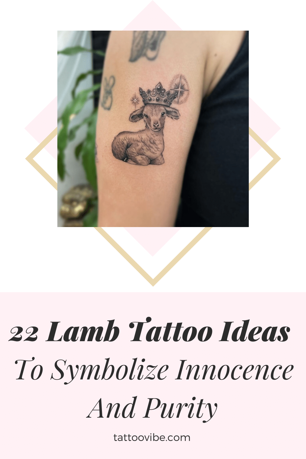 22 idées de tatouage d'agneau pour symboliser l'innocence et la pureté