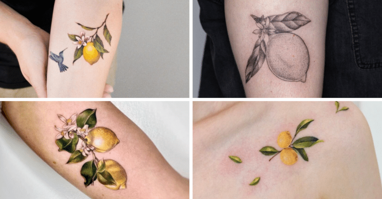 22 diseños de tatuajes de limones que te ayudarán a exprimir el día