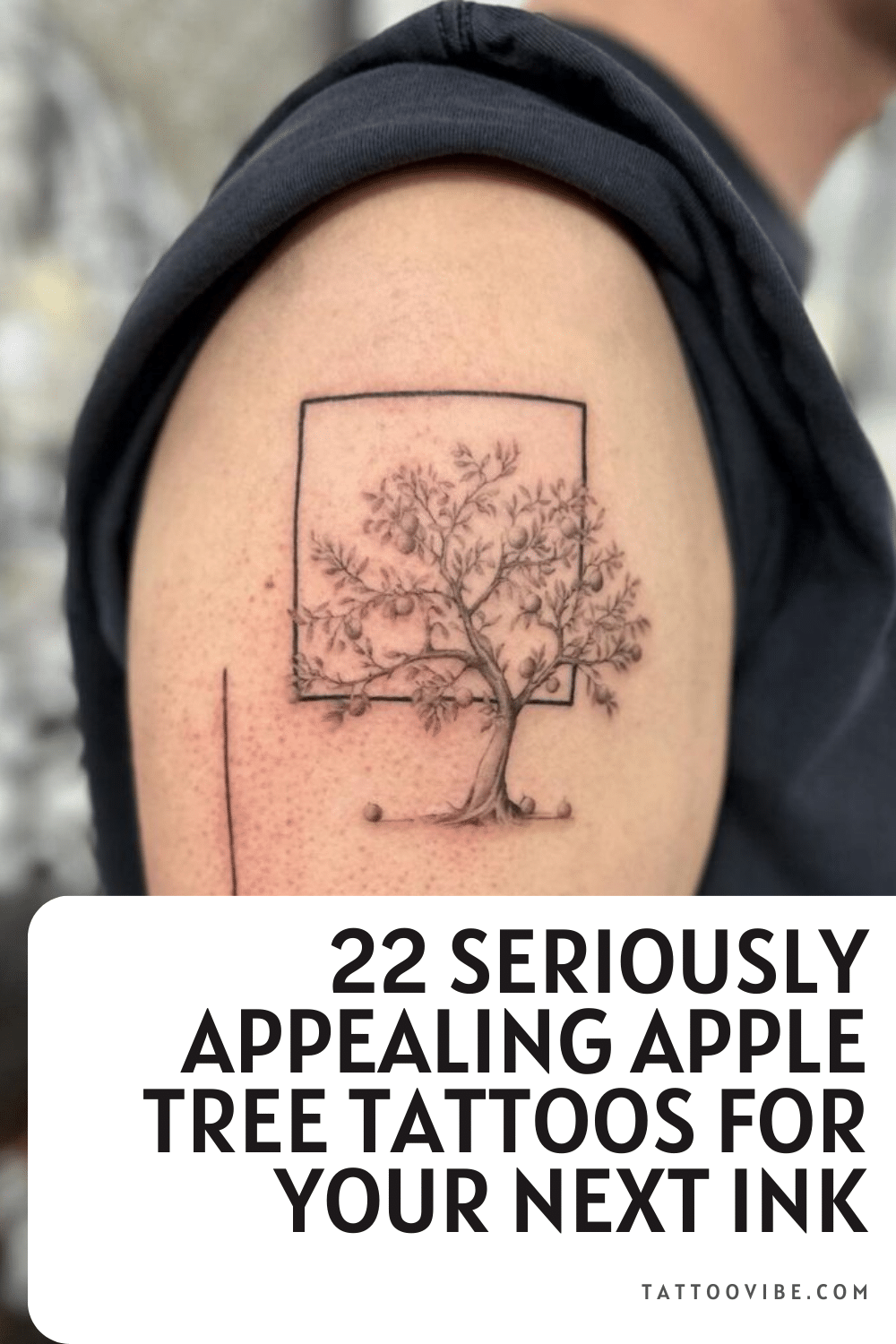 22 Seriously Appealing Apple Tree Tattoos For Your Next Ink