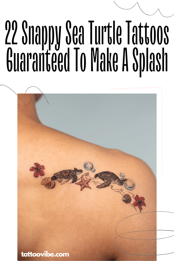 22 Tatuagens de tartarugas marinhas que vão fazer barulho