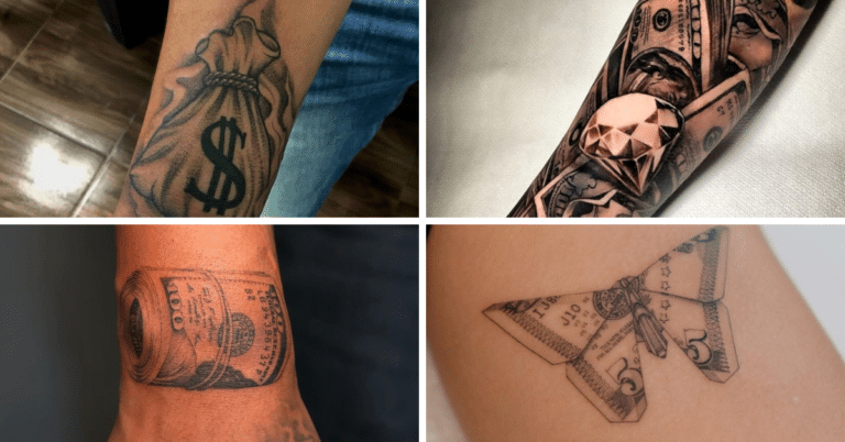 23 Hochwertige Geld-Tattoo-Ideen für Wohlstand