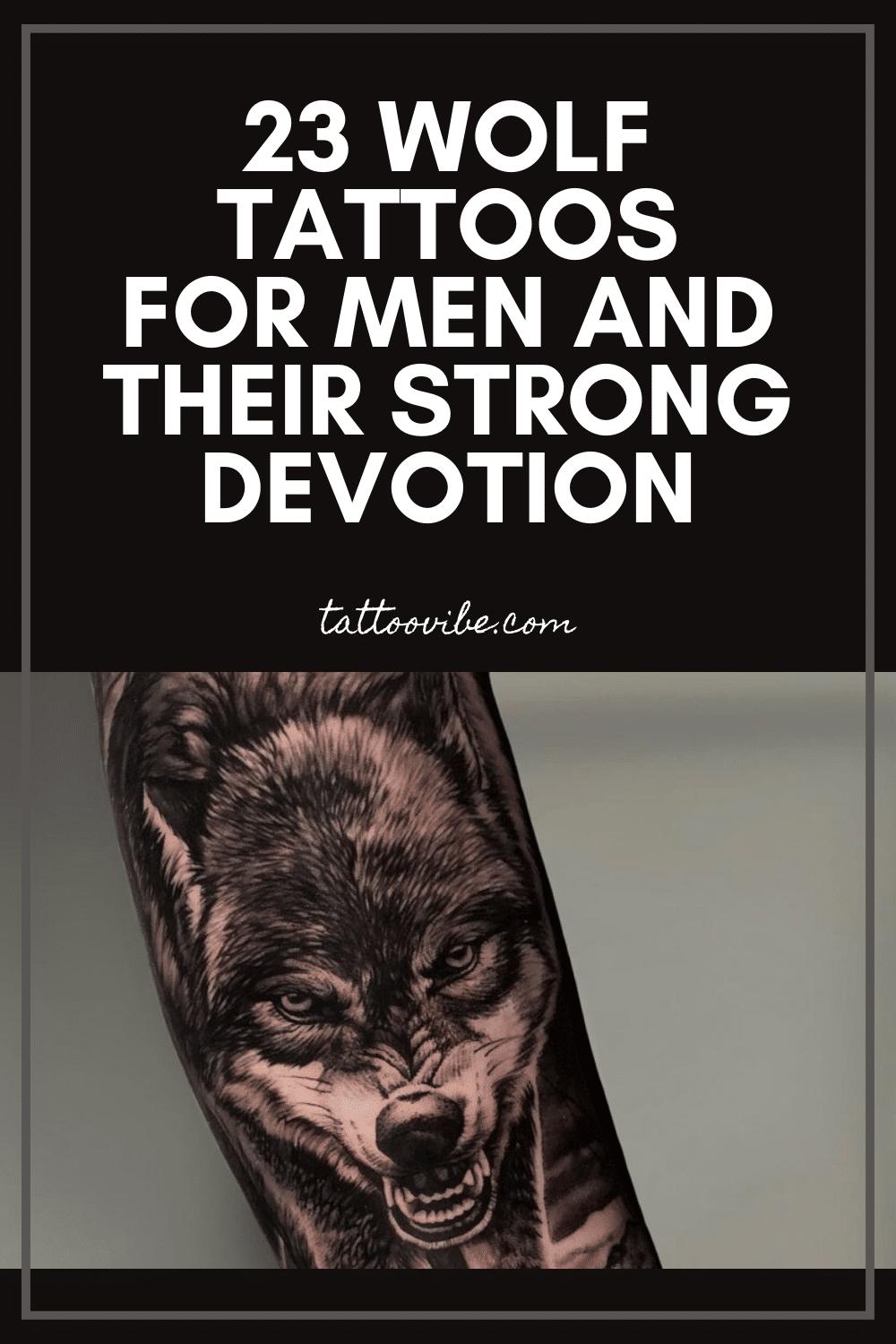 23 tatouages de loup pour hommes et leur forte dévotion