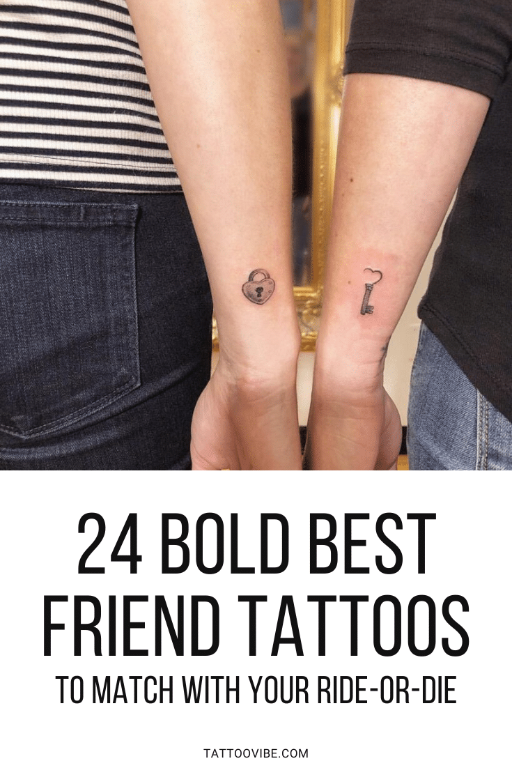 24 Mutige Tattoos für den besten Freund, die zu deinem Ride-Or-Die passen