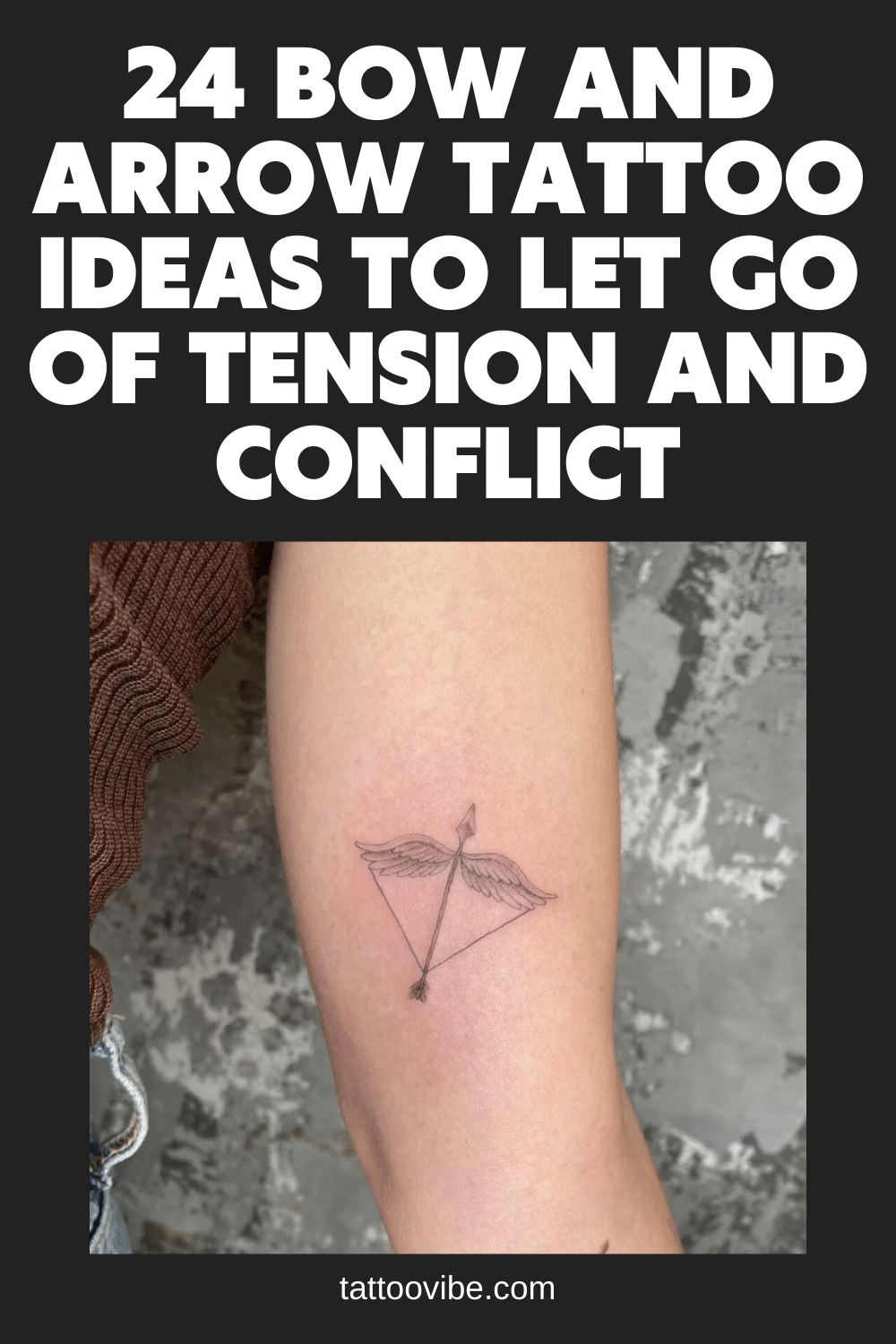 24 Pfeil und Bogen Tattoo-Ideen zum Loslassen von Spannungen und Konflikten