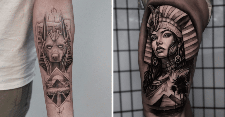 24 Egyptian Tattoo Ideas To Adorn Your Body Forever