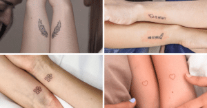 26 Magnificent Matching Tattoos To Say "I Love You" In Ink