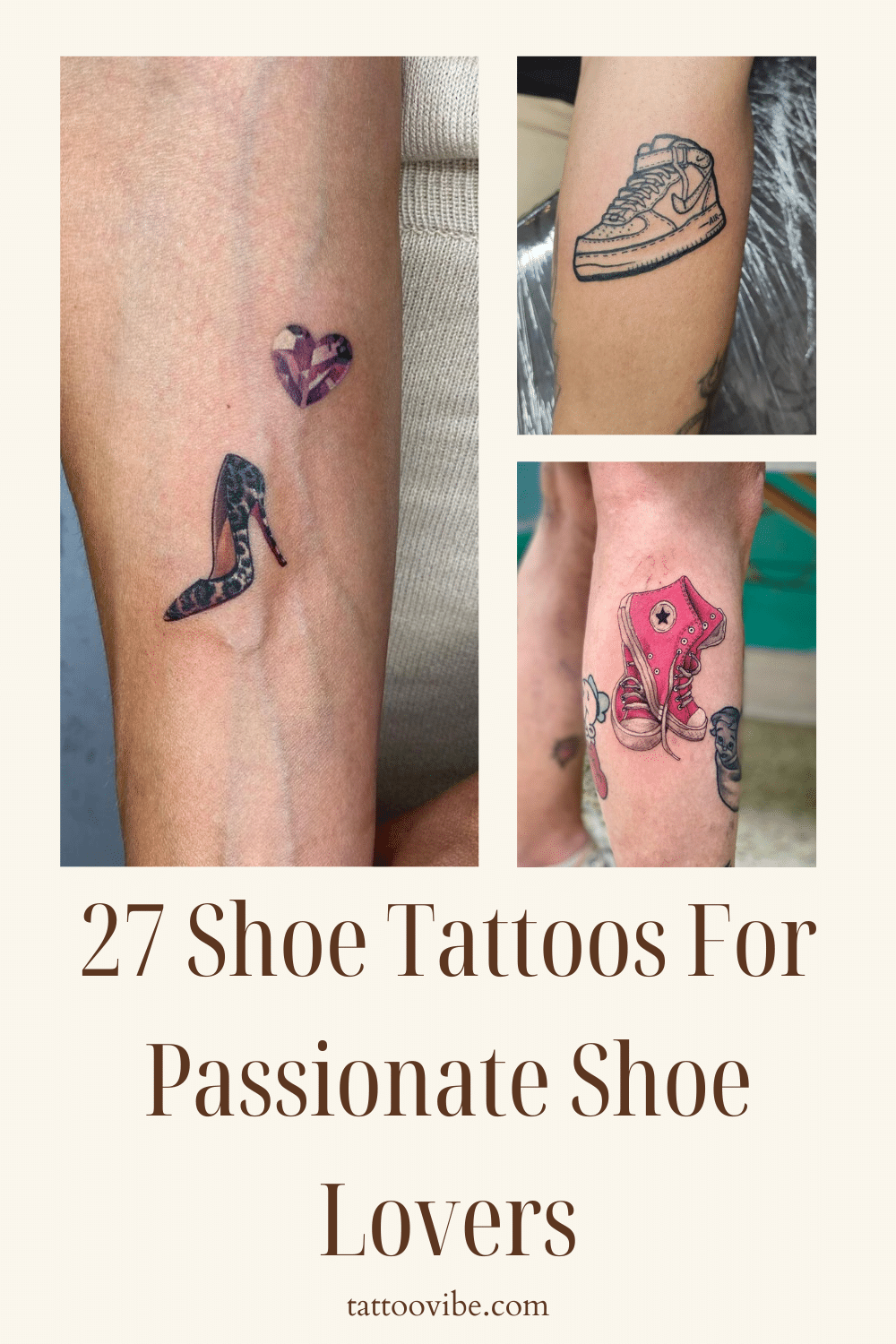 27 tatuagens de sapatos para amantes apaixonados de sapatos