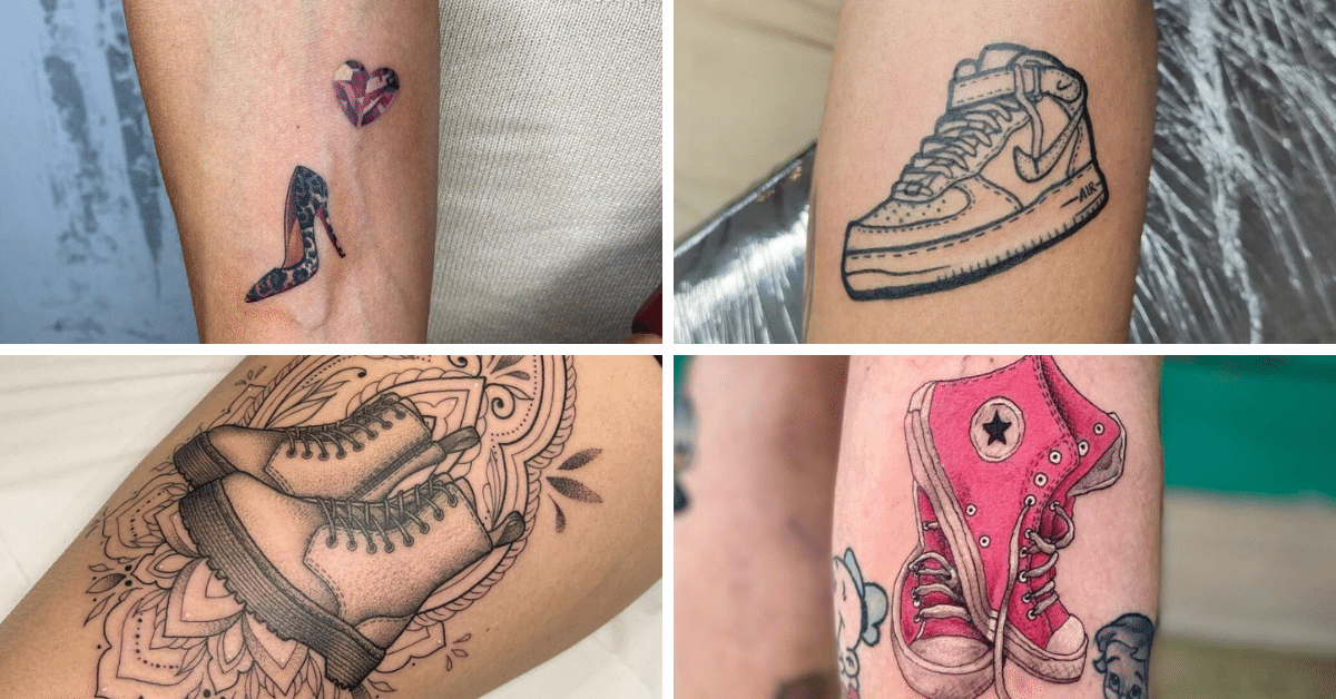 27 tatuaggi di scarpe per gli appassionati di scarpe