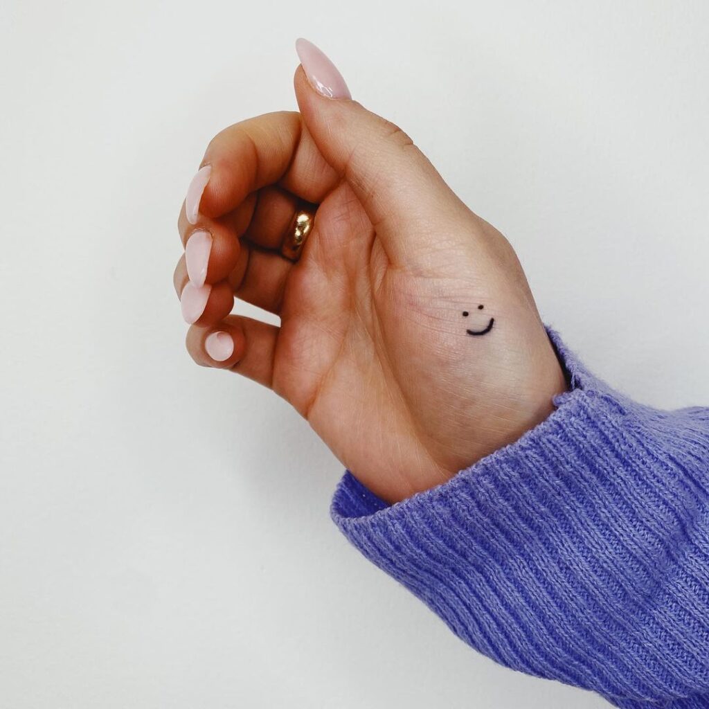 20 Simple Smiley Face Tattoos Guaranteed To Make You Smile
