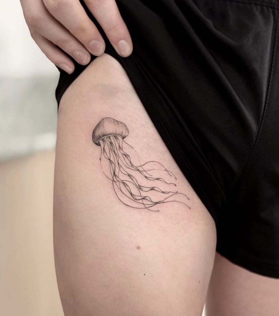 24 Jellyfish Tattoo Ideas That'll Make You Squirm With Joy