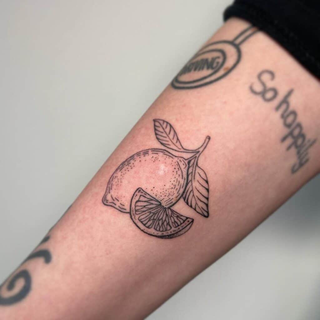 22 Lemon Tattoo Designs To Help You Squeeze The Day