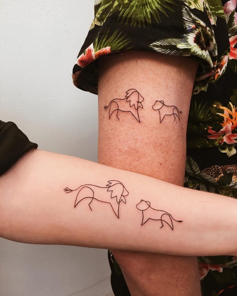 20 tatouages père-fille parfaits pour la petite fille du papa