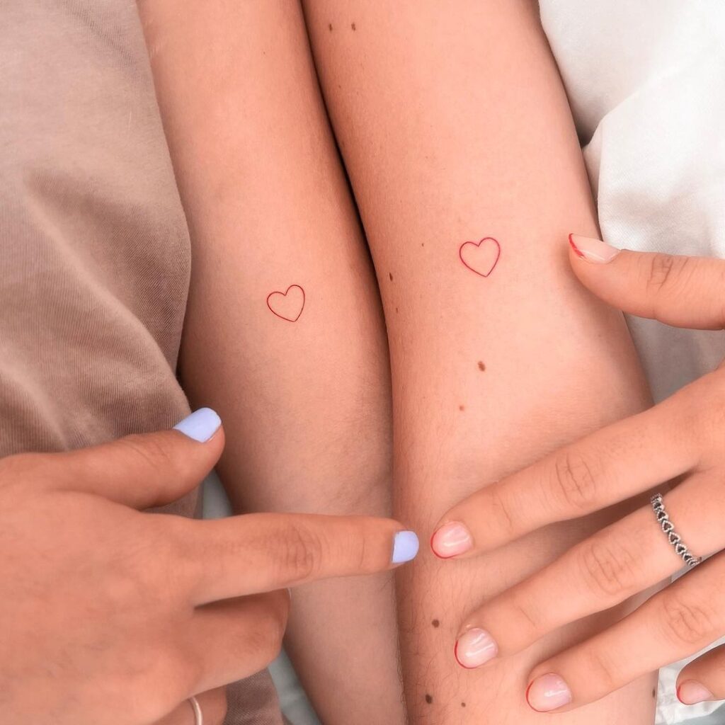 26 Magnificent Matching Tattoos To Say "I Love You" In Ink