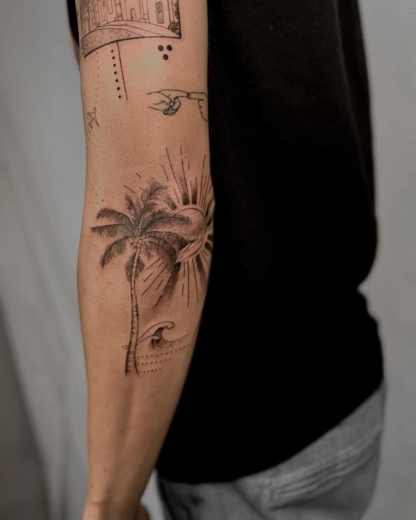 21 kraftvolle Palmen-Tattoo-Ideen für anhaltende Sommer-Vibes