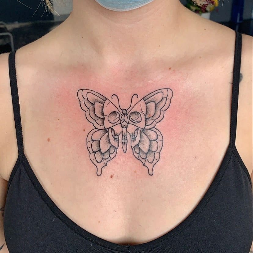 20 Schmetterling Tattoo Ideen, die auf Ihrer Brust abheben werden