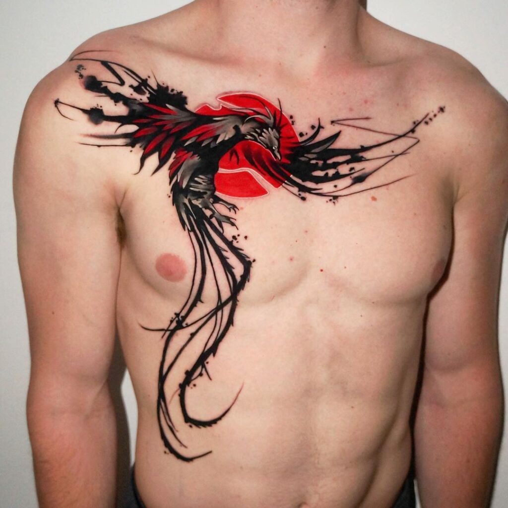 20 idées de tatouages masculins sur la poitrine qui feront tourner les têtes