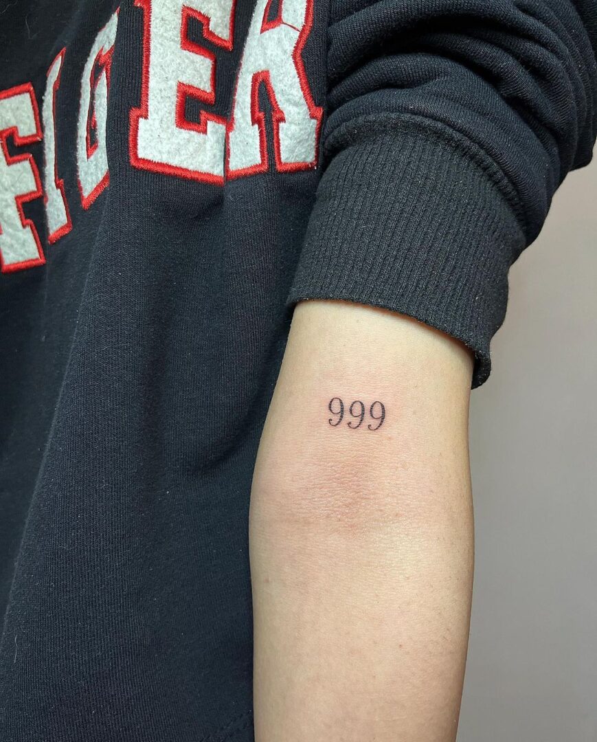 20 Best 999 Tattoo Options To Inspire You To Keep On Moving