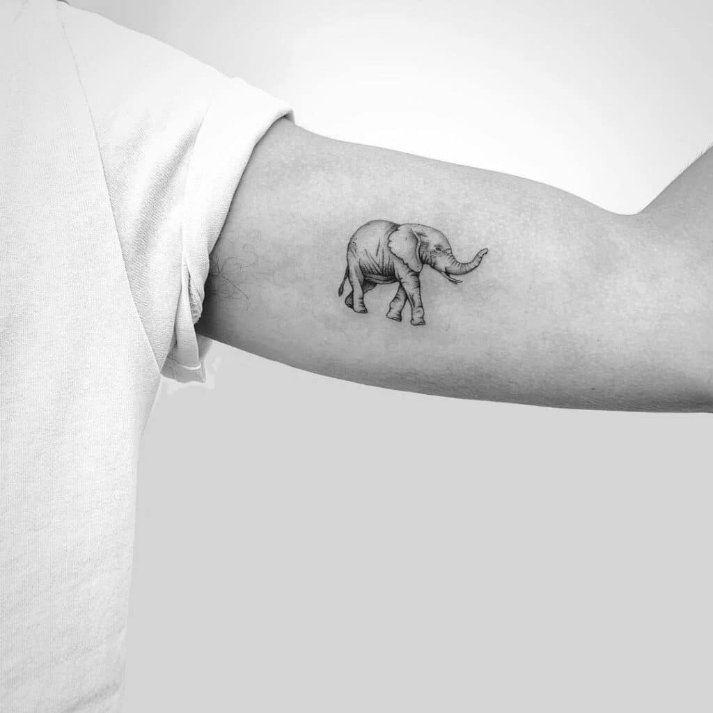 21 idées de tatouage d'éléphant pour célébrer cet animal si doux