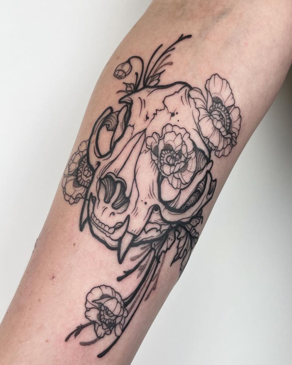 24 Bare-Boned Skull Tattoo Ideas To Celebrate The Afterlife