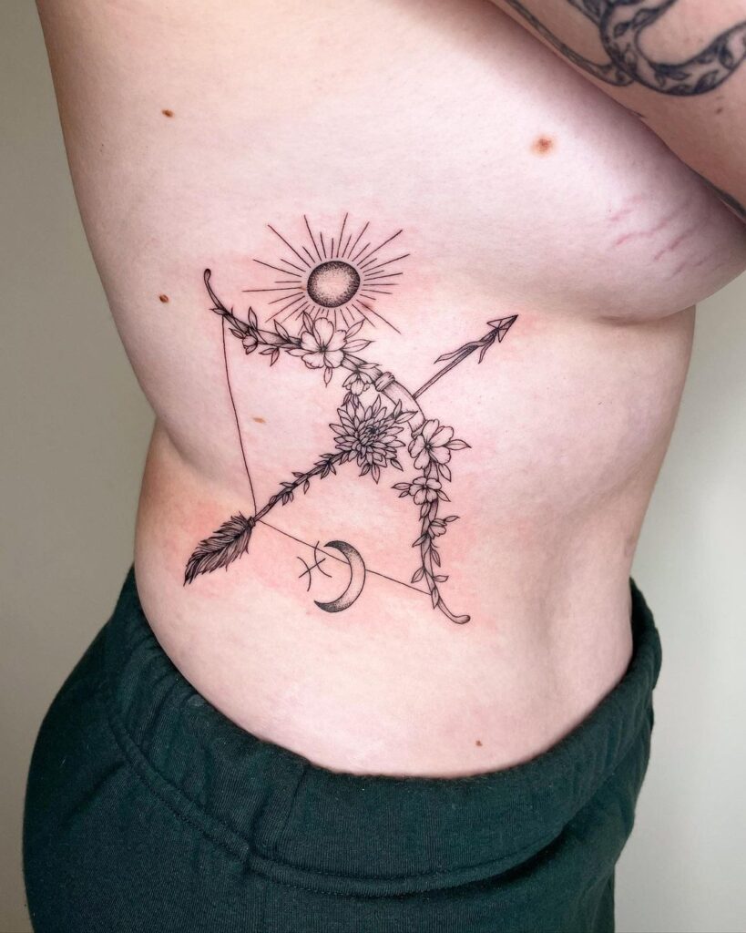 24 idee di tatuaggi con arco e freccia per liberarsi da tensioni e conflitti