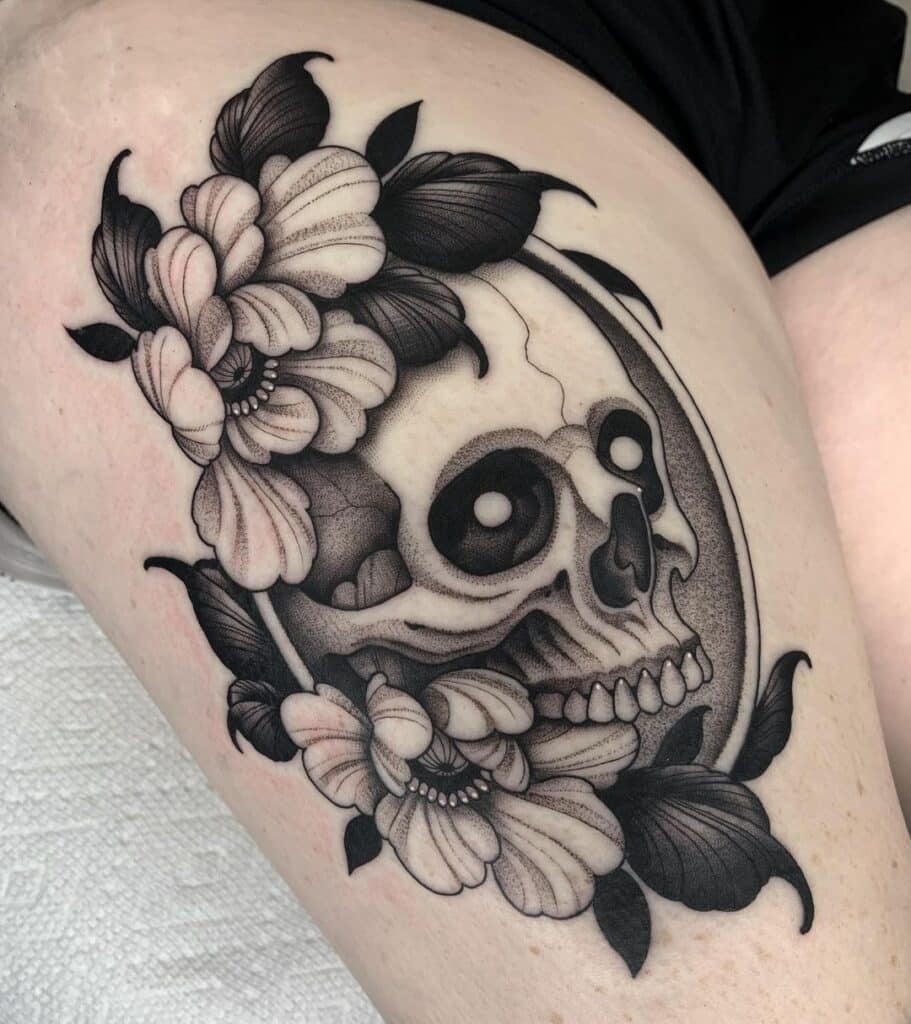 24 Bare-Boned Skull Tattoo Ideas To Celebrate The Afterlife