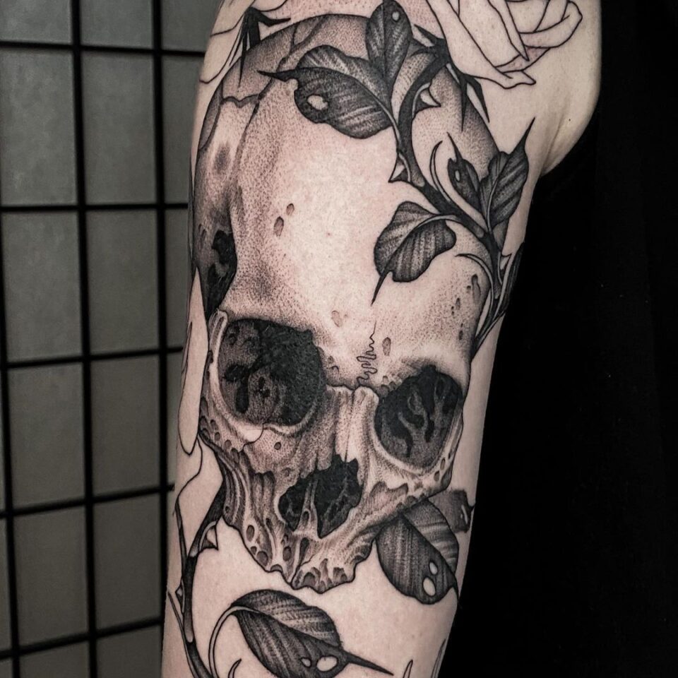 24 Bare-Boned Skull Tattoo Ideas To Celebrate The Afterlife