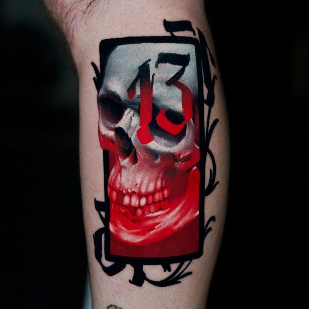 24 Ideen für Totenkopf-Tattoos mit nackten Knochen, um das Leben nach dem Tod zu zelebrieren