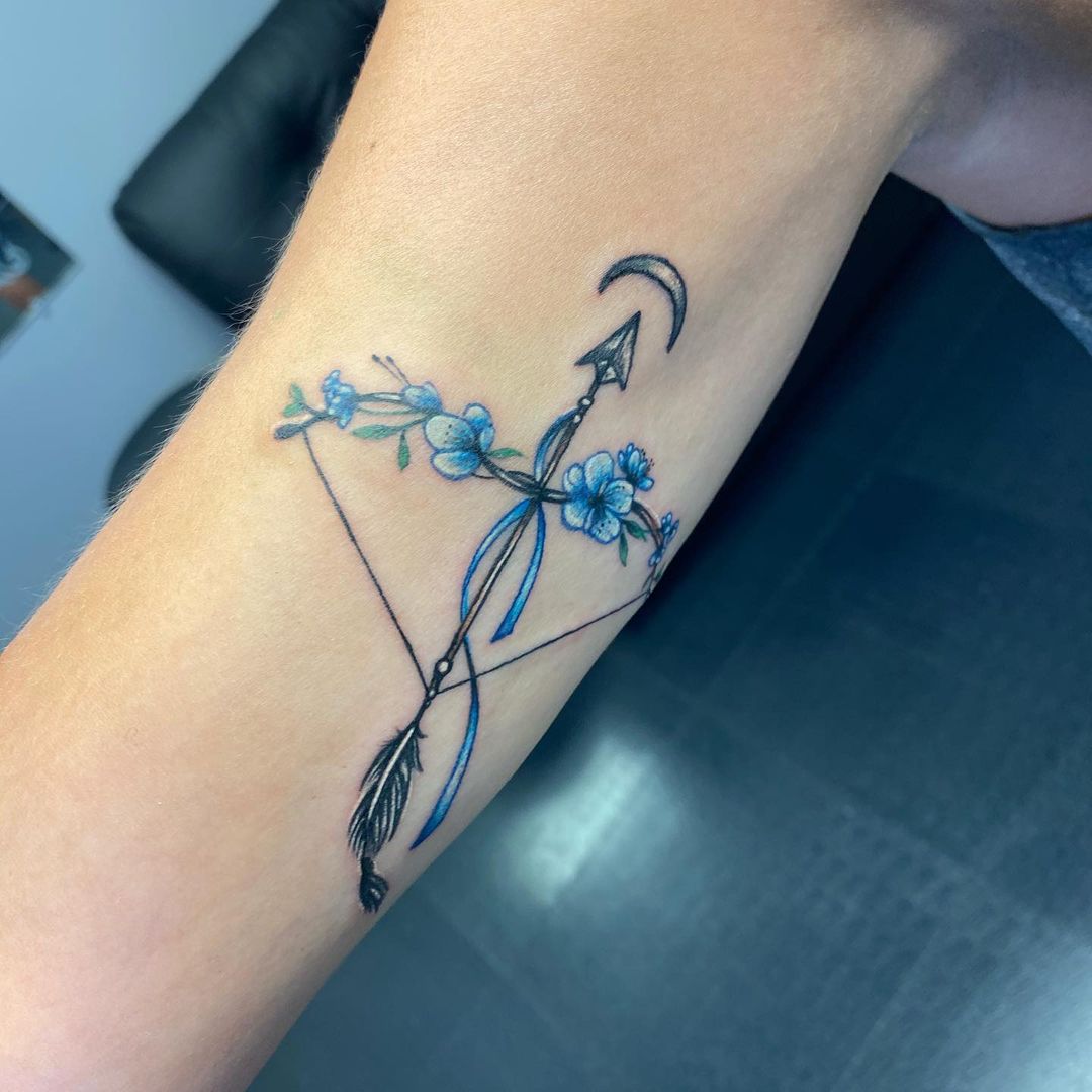 24 Bow And Arrow Tattoo Ideas To Let Go Of Tension and Conflict