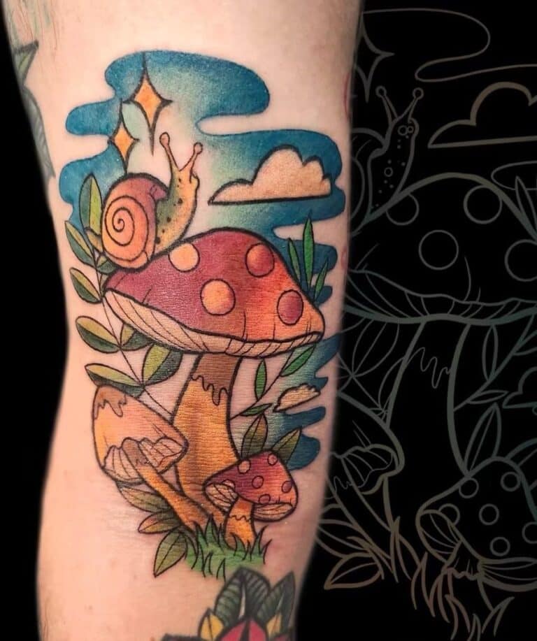 25 Whimsical Mushroom Tattoo Ideas To Celebrate Life