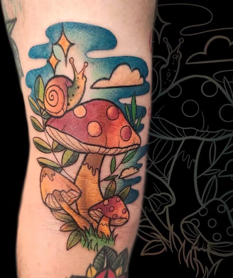 25 Whimsical Mushroom Tattoo Ideas To Celebrate Life