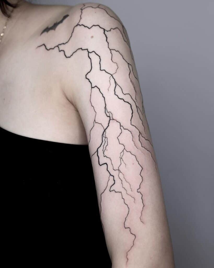 21 idées de tatouages d'éclairs pour une encre percutante