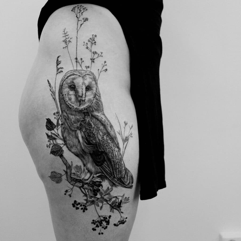24 Magische Eulen-Tattoo-Designs bringen die Hoffnung zurück