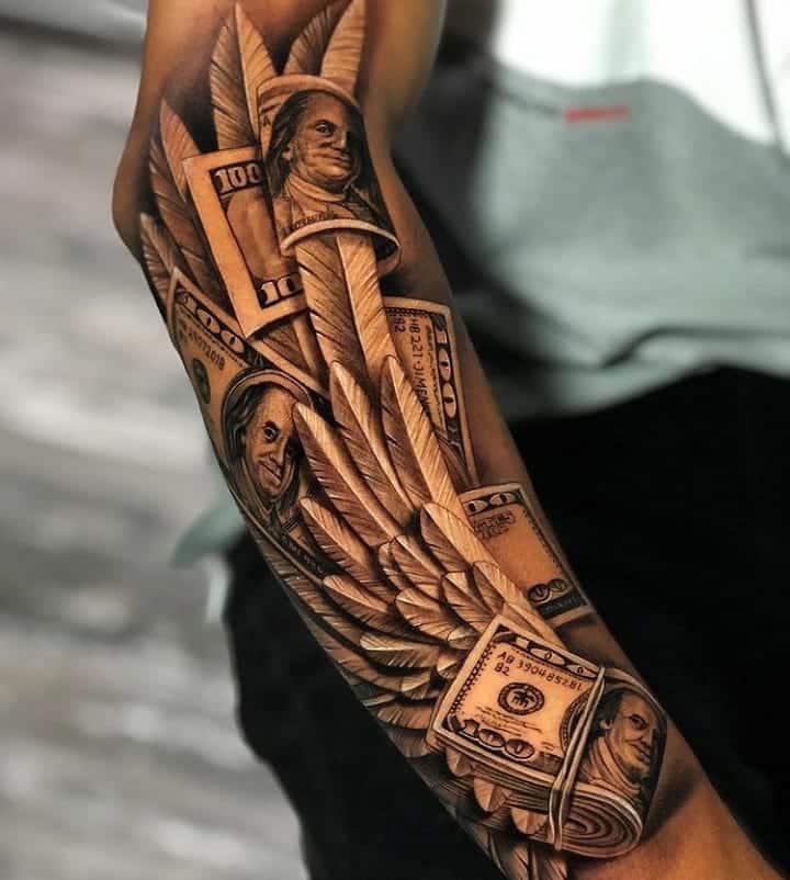 23 ideas de tatuajes de dinero de alta calidad para la prosperidad