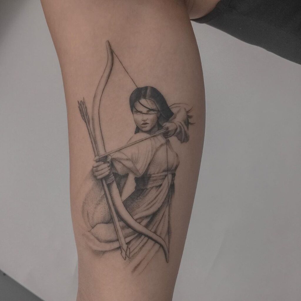 24 Bow And Arrow Tattoo Ideas To Let Go Of Tension and Conflict