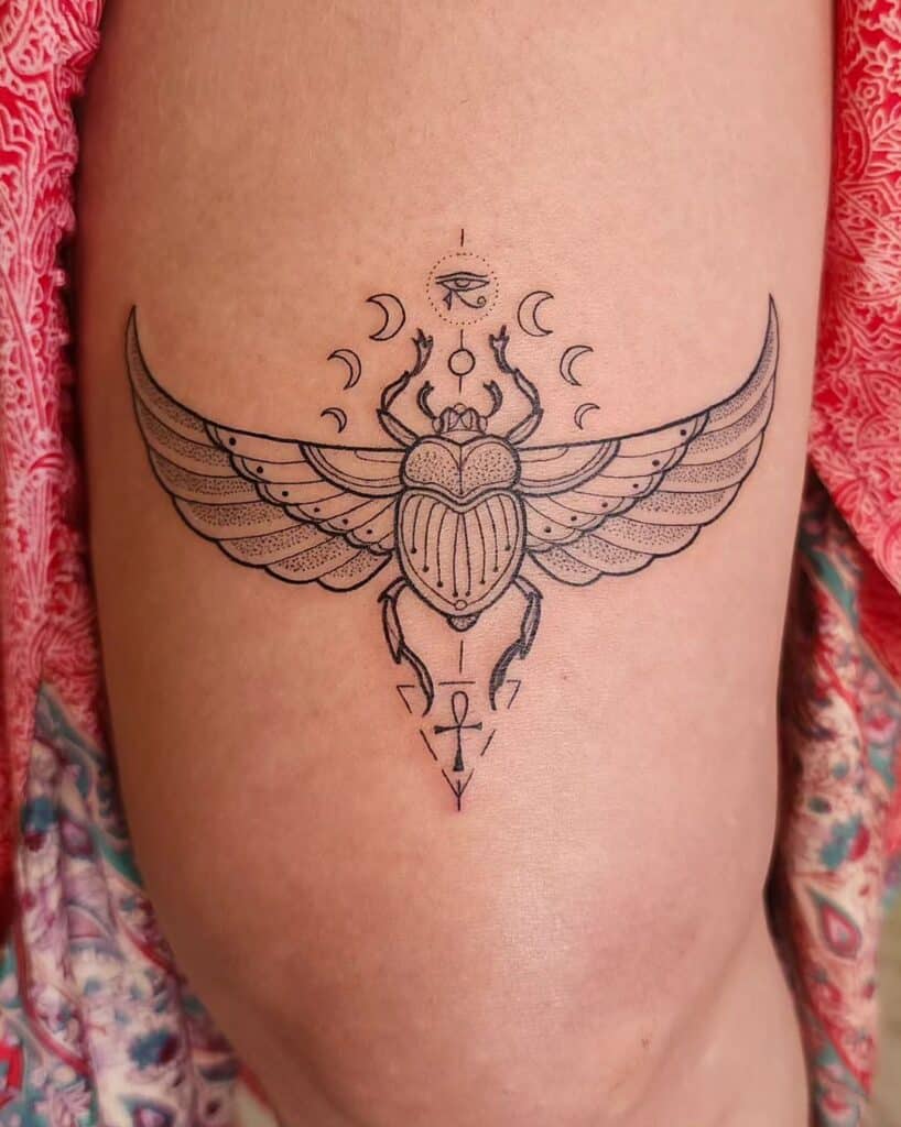 24 Egyptian Tattoo Ideas To Adorn Your Body Forever