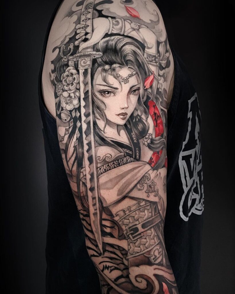 23 ideas de tatuajes de samuráis que representan al noble guerrero que llevamos dentro
