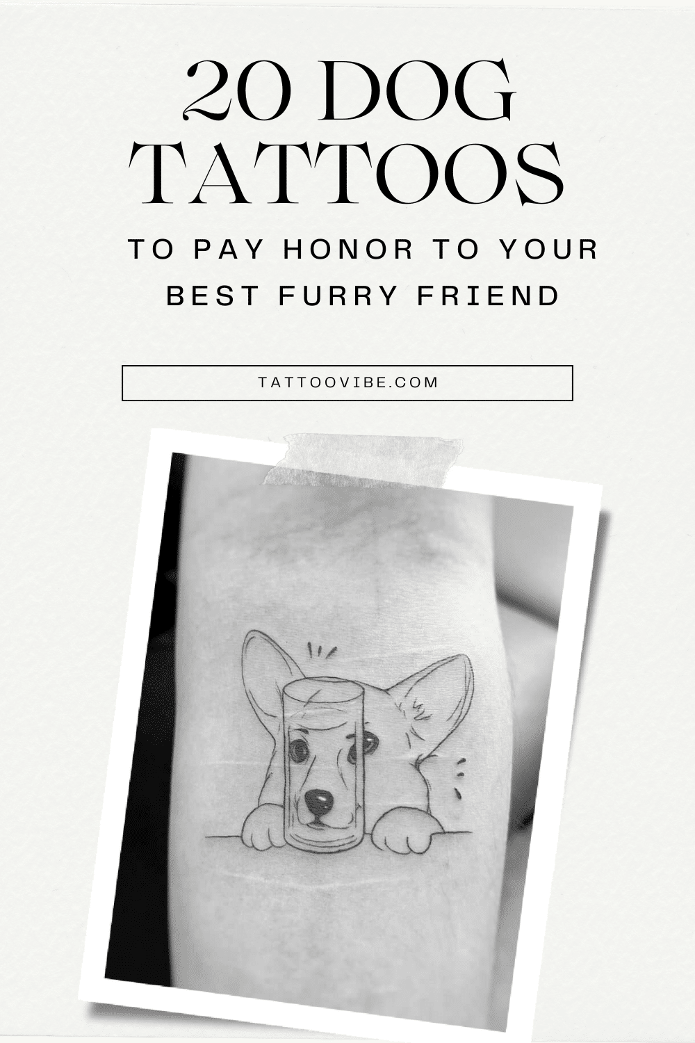 20 tatuaggi di cani per rendere onore al vostro migliore amico peloso