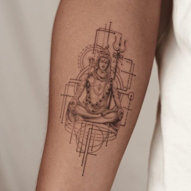 20 potenti tatuaggi di Shiva che vi proteggeranno dal male