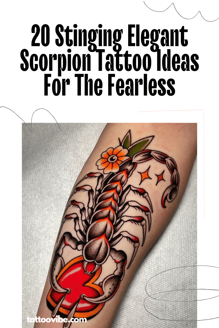 20 stechend elegante Skorpion Tattoo Ideen für die Furchtlosen
