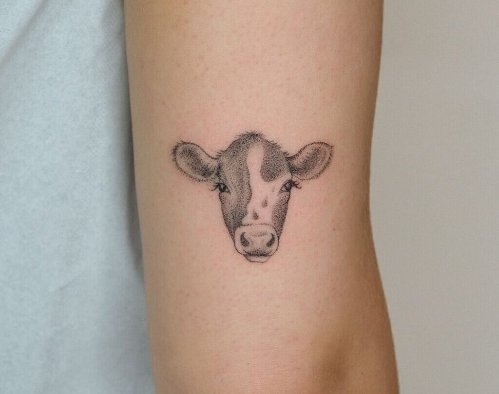 21 Incredible Cow Tattoos That'll Make You Spit Up Your Milk