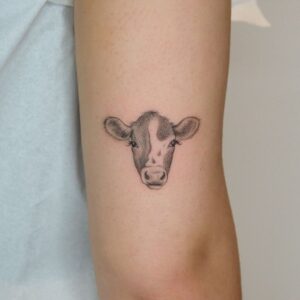 21 Incredible Cow Tattoos That'll Make You Spit Up Your Milk