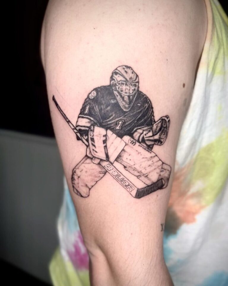 21 Legendary Hockey Tattoos To Honor The Sport And Say PUCK IT!