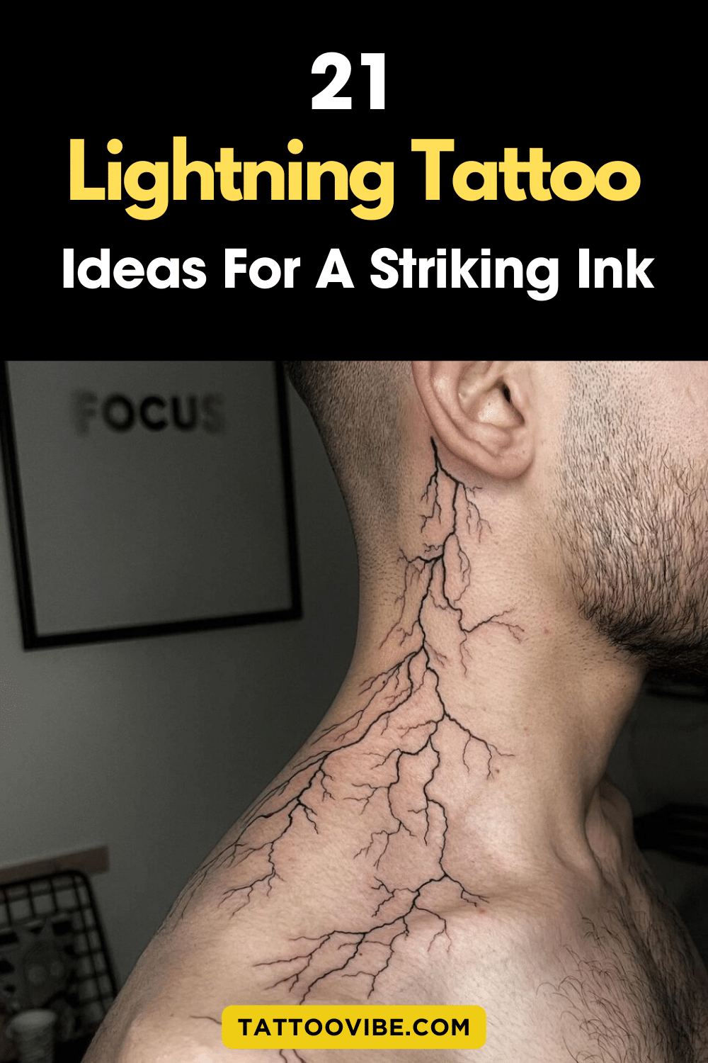 21 idee di tatuaggi con fulmini per un inchiostro sorprendente