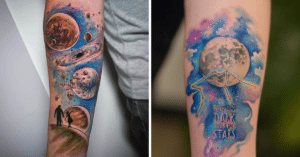 21 Remarkable Space Tattoo Ideas For The Explorer Within You