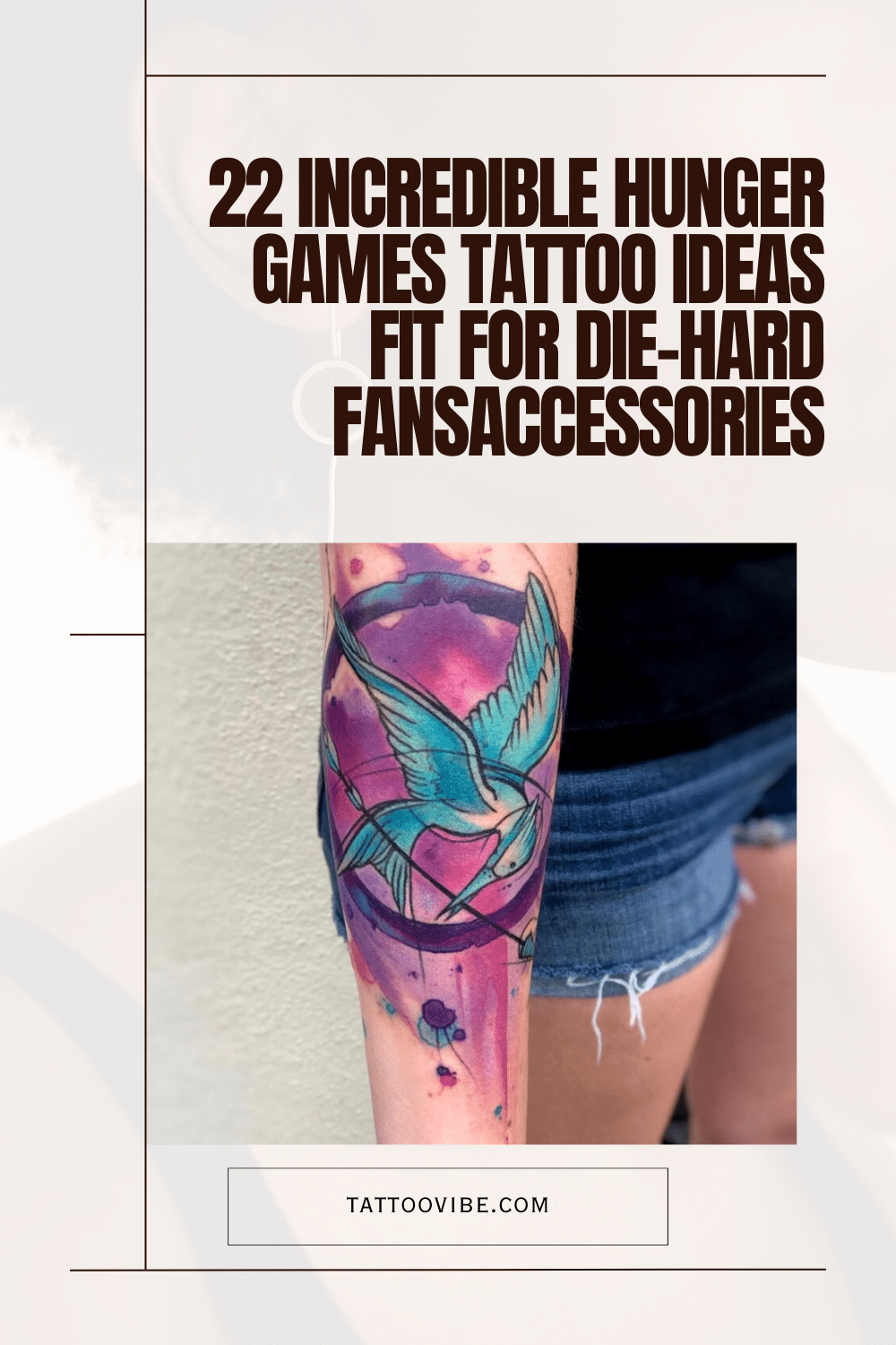 22 Ideias Incríveis de Tatuagens dos Jogos Vorazes para Fãs