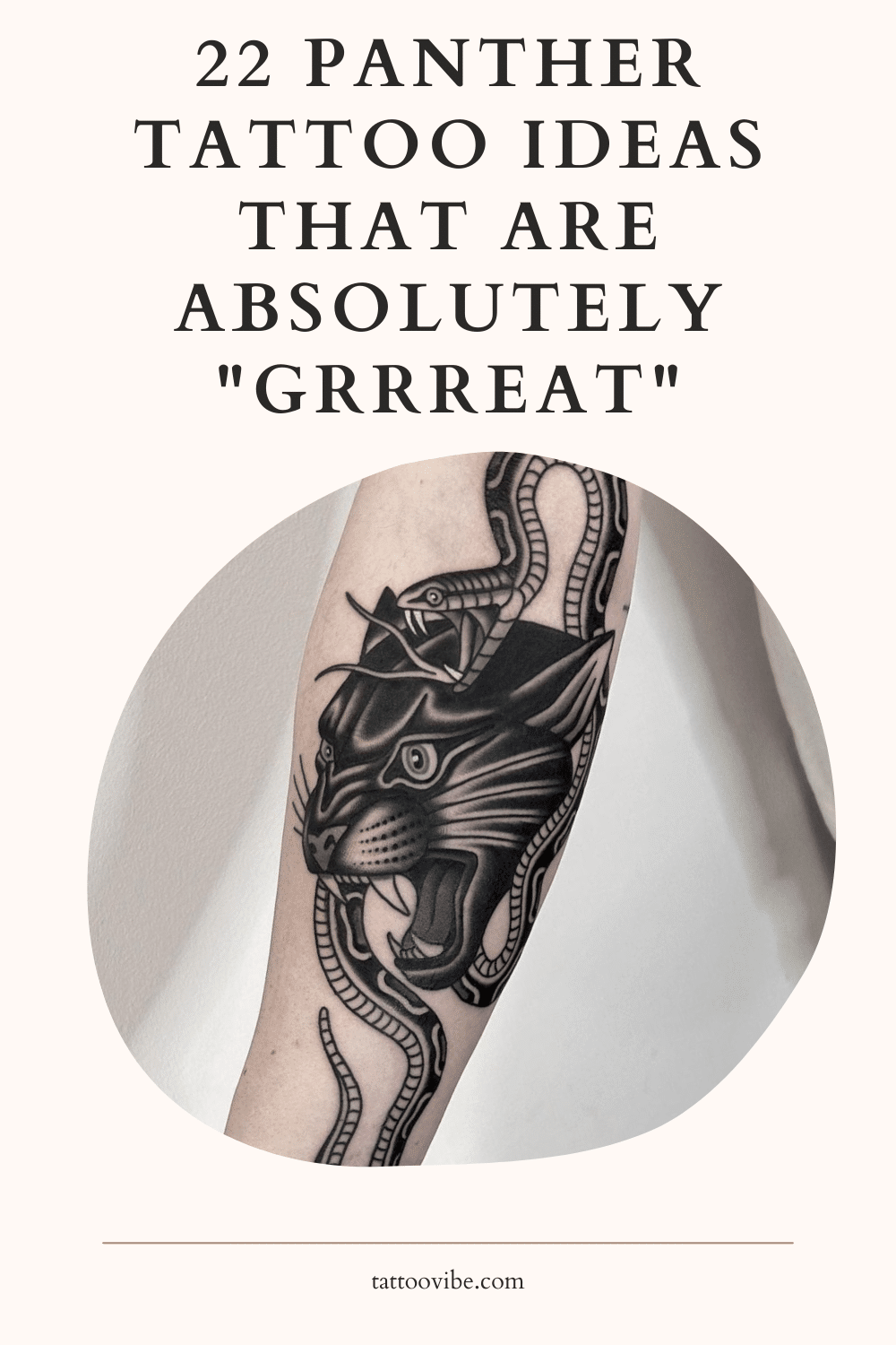 22 ideas de tatuajes de panteras absolutamente geniales