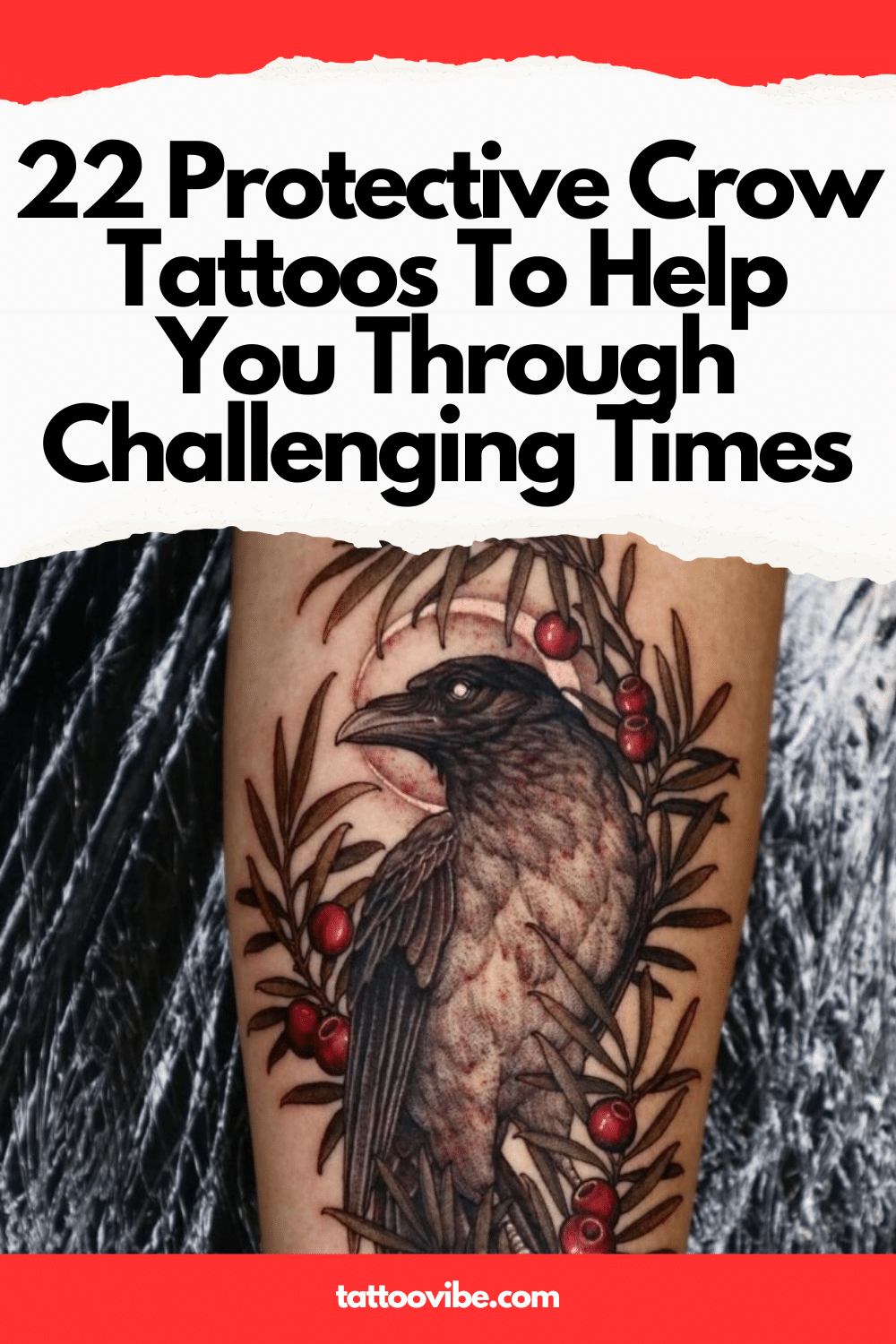 22 tatouages de corbeaux protecteurs pour vous aider dans les moments difficiles