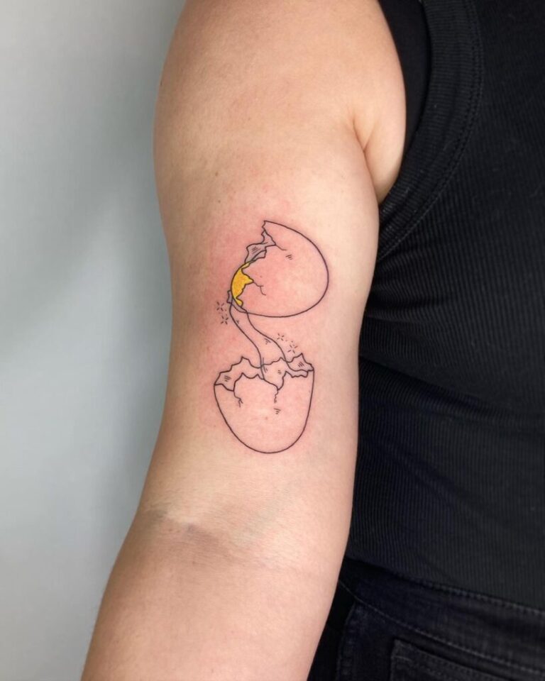 23 Exceptional Egg Tattoo Ideas That'll Crack You Up